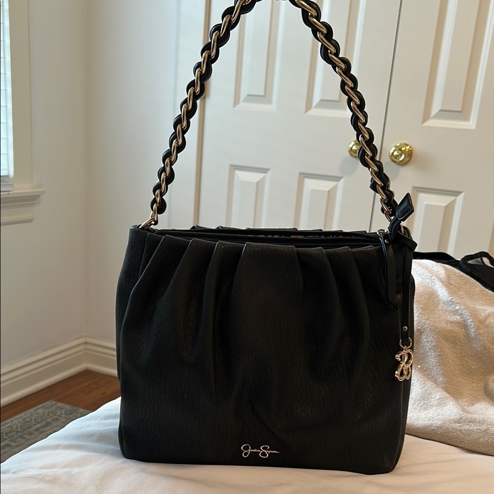 Jessica Simpson NEW w/out tags Black Leather Bag